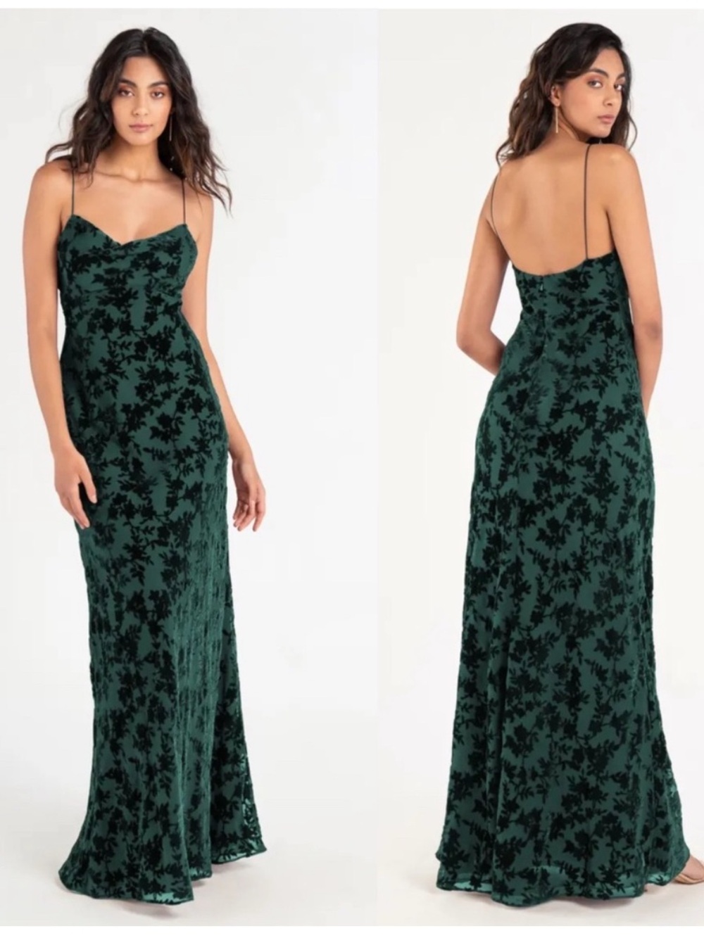 Jenny Yoo Rory Velvet Dress Y2K size 2